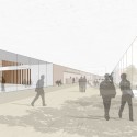New Buildings of the “Klinikum 2015” Plan for Karlsruhe Medical Centre (5) main street perspective / Courtesy of gmp Architekten