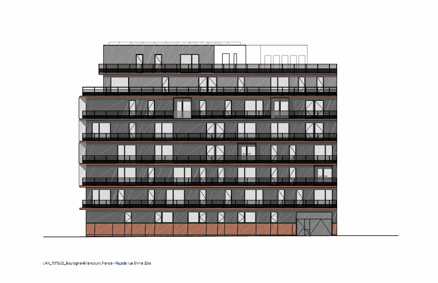 58 Housing Units in Boulogne-Billancourt / LAN Architecture
