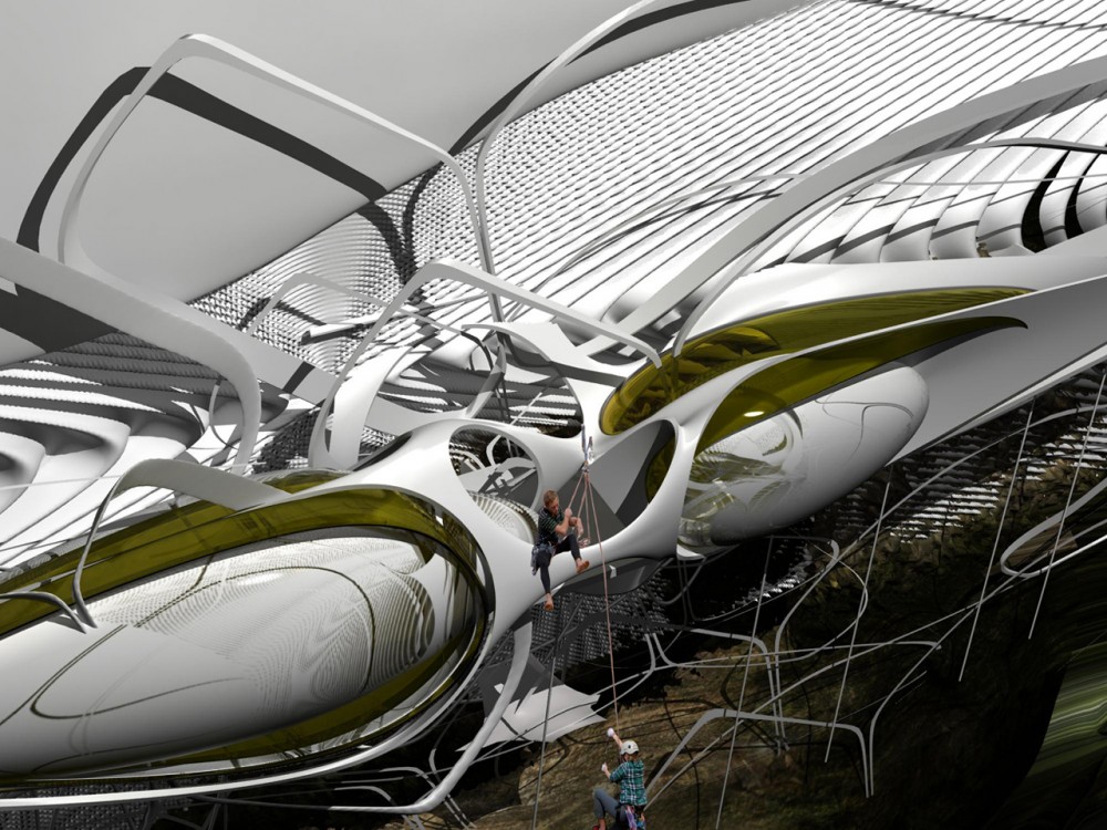 Hanging Hotel: A Suspended Campsite for Climbers / Dr. Margot Krasojevic