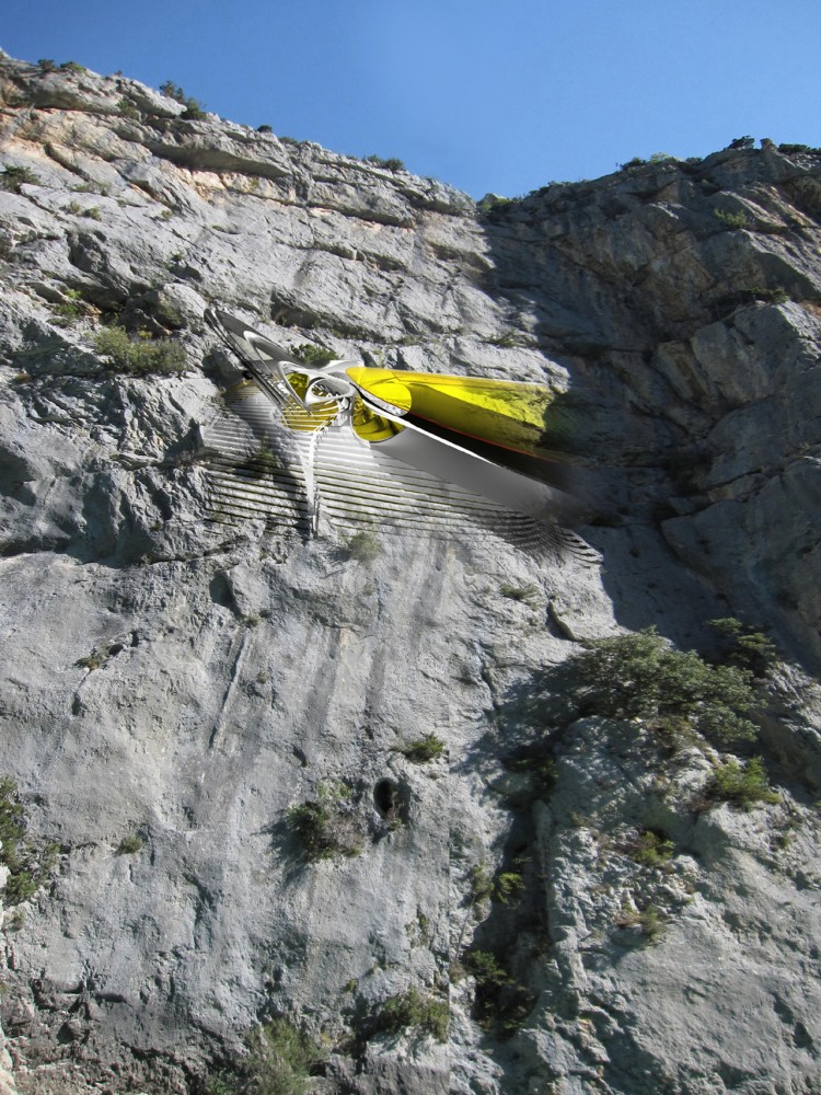 Hanging Hotel: A Suspended Campsite for Climbers / Dr. Margot Krasojevic