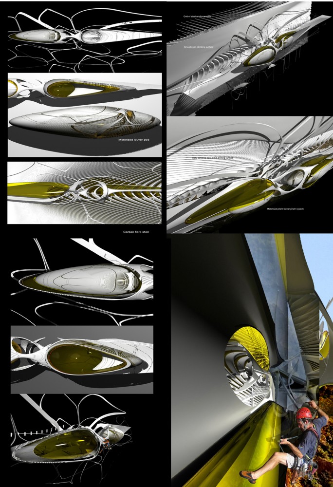Hanging Hotel: A Suspended Campsite for Climbers / Dr. Margot Krasojevic