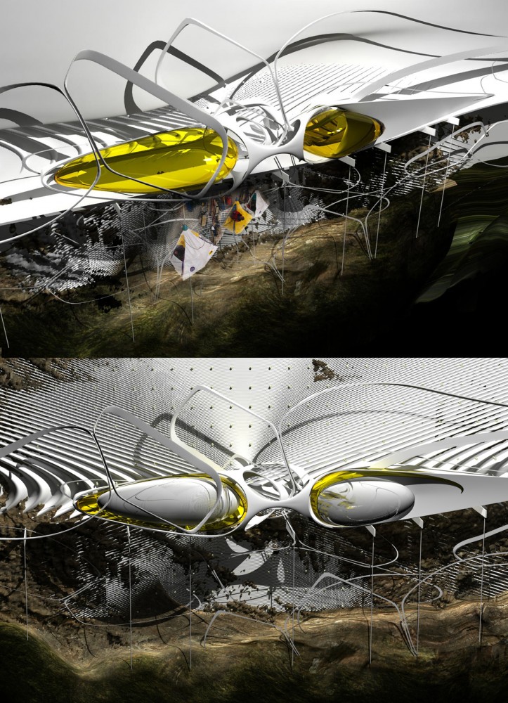Hanging Hotel: A Suspended Campsite for Climbers / Dr. Margot Krasojevic