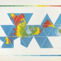 sfmoma_Fuller_08_AirOceanMap sfmoma_Fuller_08_AirOceanMap 8. Buckminster Fuller and Chuck Byrne, Dymaxion Air-Ocean World Map, 1981; screen print; 50 in. x 72 in.; Collection SFMOMA, gift of Elizabeth and Carl Solway in memory of Robert Fillmore Lovett, Jr.; © The Estate of R. Buckminster Fuller, All Rights reserved