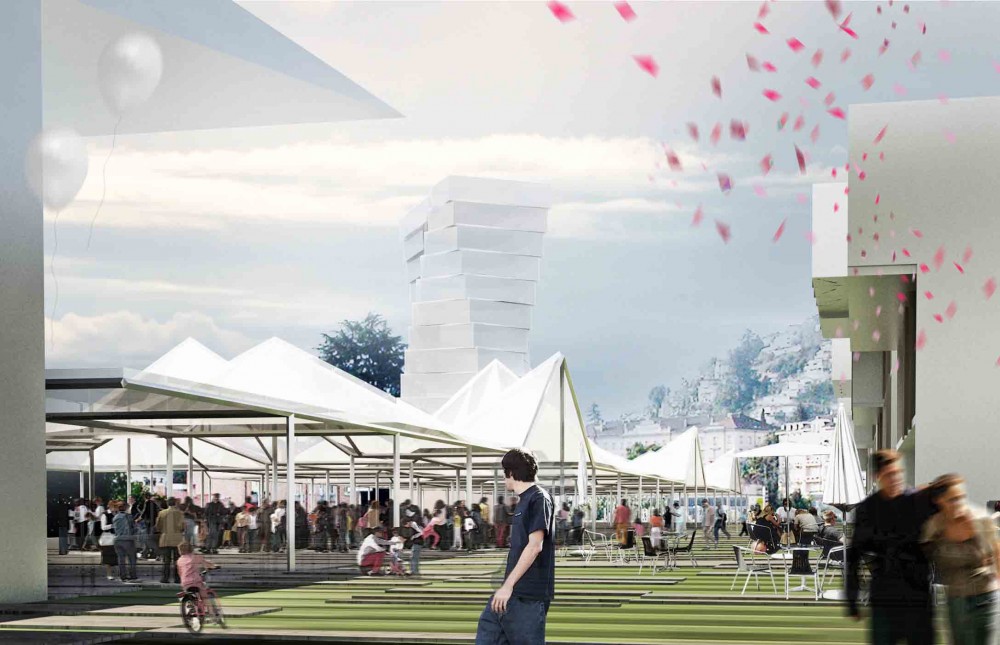 FFS Train Station District / Dominique Perrault Architecture