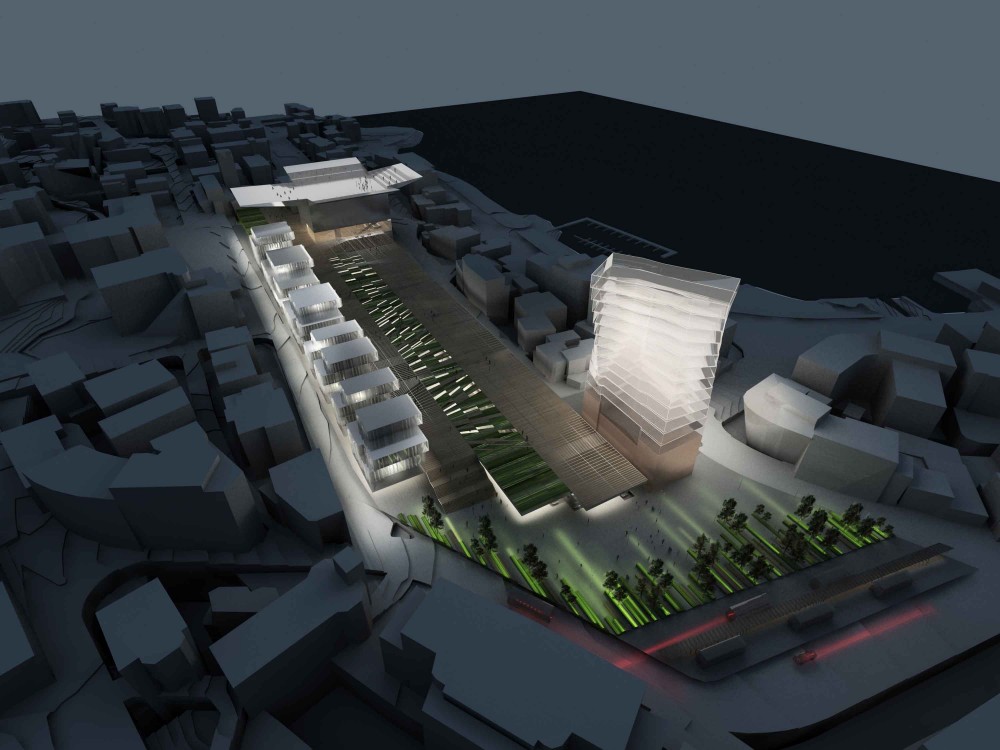 FFS Train Station District / Dominique Perrault Architecture