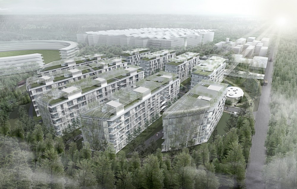 Skolkovo Technopark District D2 Residential Area / Saltans Architects_International + Jaeger and Partner Architects
