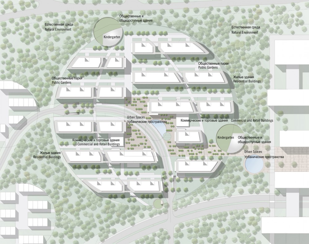 Skolkovo Technopark District D2 Residential Area / Saltans Architects_International + Jaeger and Partner Architects