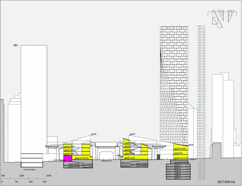 Beach and Howe Mixed-Use Tower / BIG