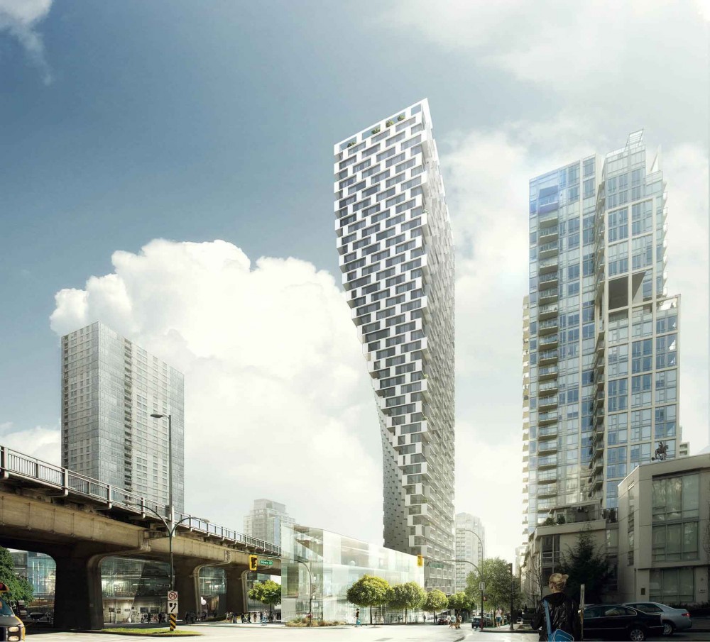Beach and Howe Mixed-Use Tower / BIG