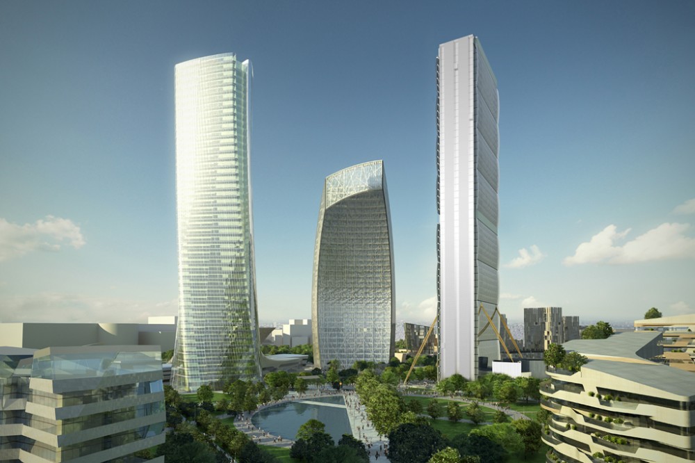 Citylife Tower / Arata Isozaki and Andrea Maffei