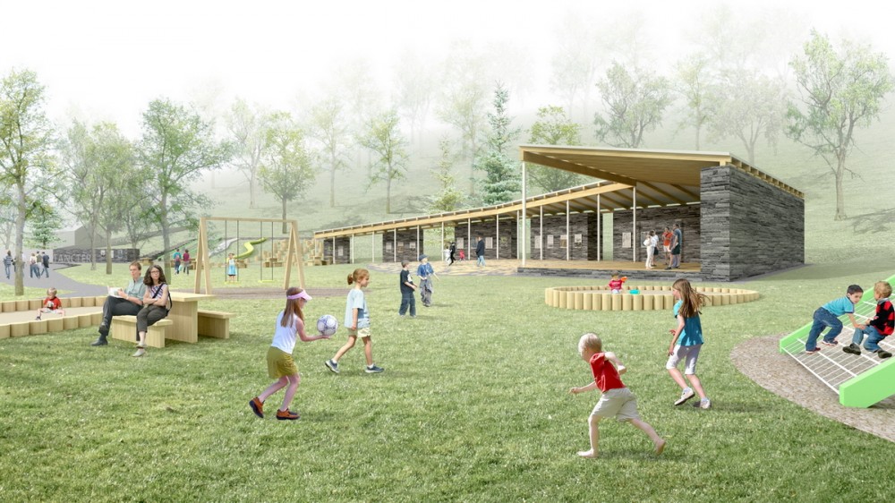 ‘Dance Floor’ Recreation and Memorial Park / SAGRA Architects
