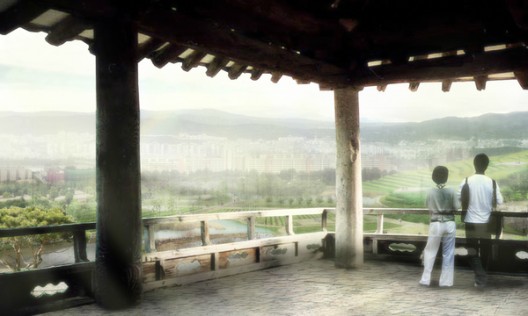 Yongsan Park ©West 8 -2, view over urban agriculture