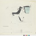 UNESCO Headquarters, Presentation Drawings, Sheet 6; Place de Fontenoy, Paris, France; ca. 1955-1958 UNESCO Headquarters / Architect: Breuer-Nervi-Zehrfuss Architectes