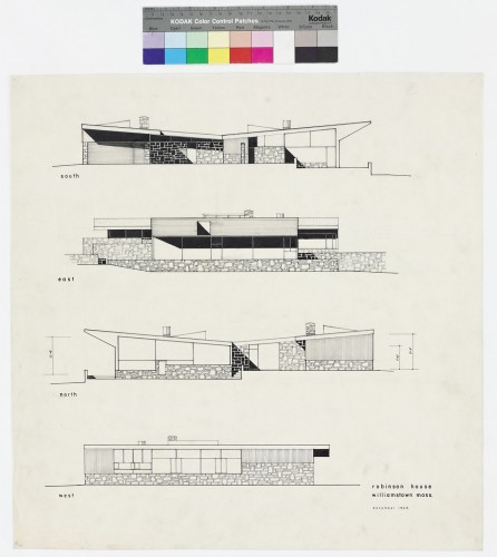 Robinson House, Presentation Drawing; Williamstown, MA; December 1946