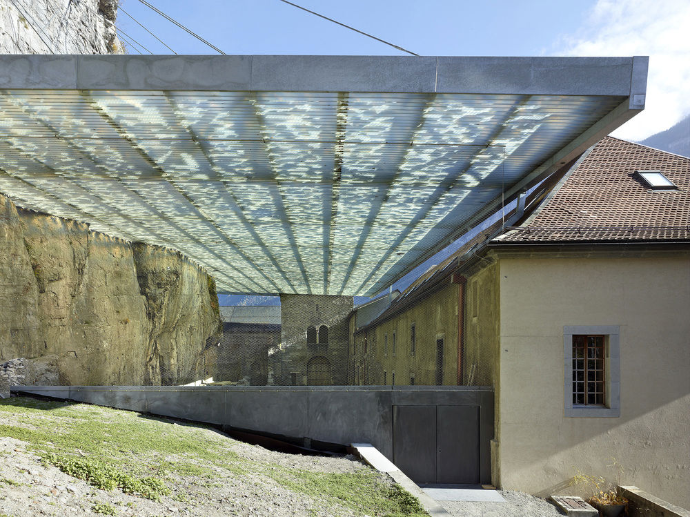 Coverage of Archaelogical Ruins of the Abbey Of St. Maurice / Savioz Fabrizzi Architectes