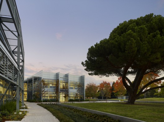 NASA Sustainability Base exterior evening © César Rubio, courtesy William McDonough + Partners