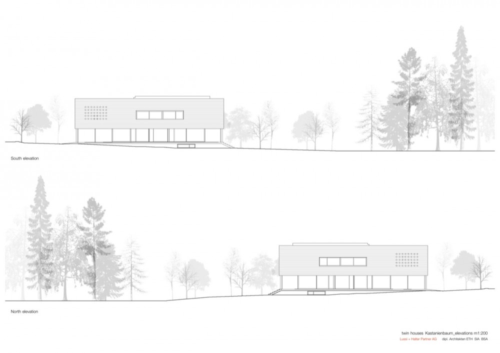 Kastanienbaum Twin Houses / Lussi + Halter