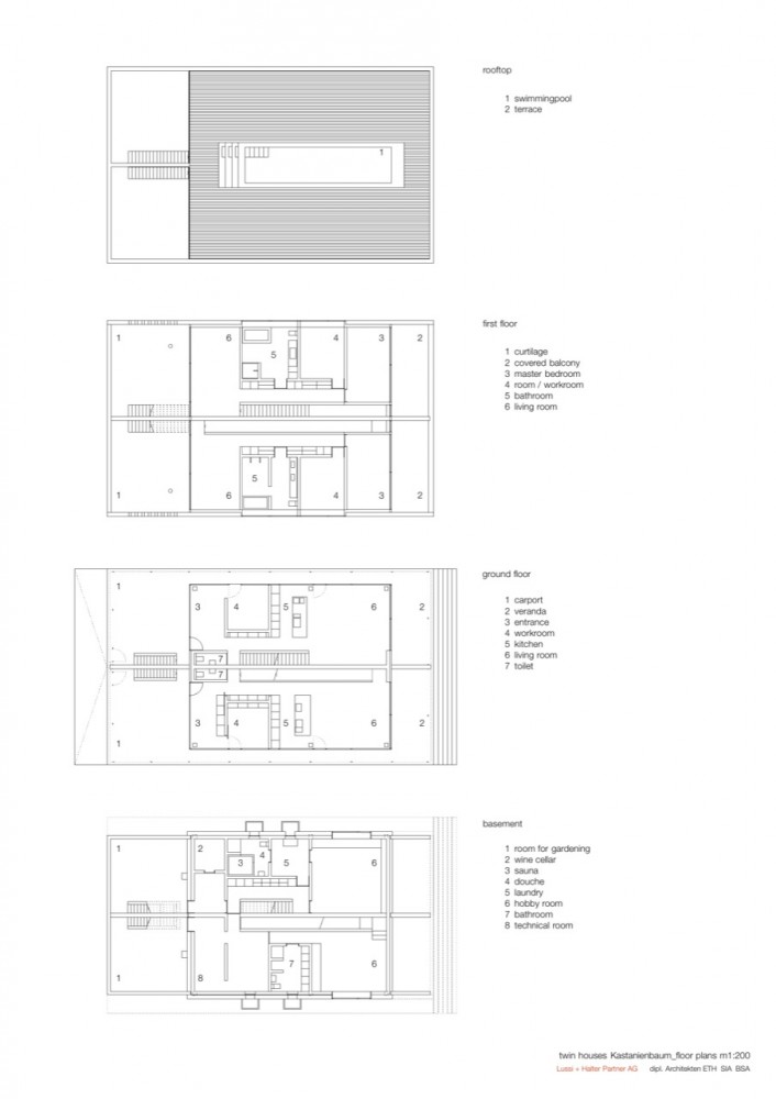 Kastanienbaum Twin Houses / Lussi + Halter