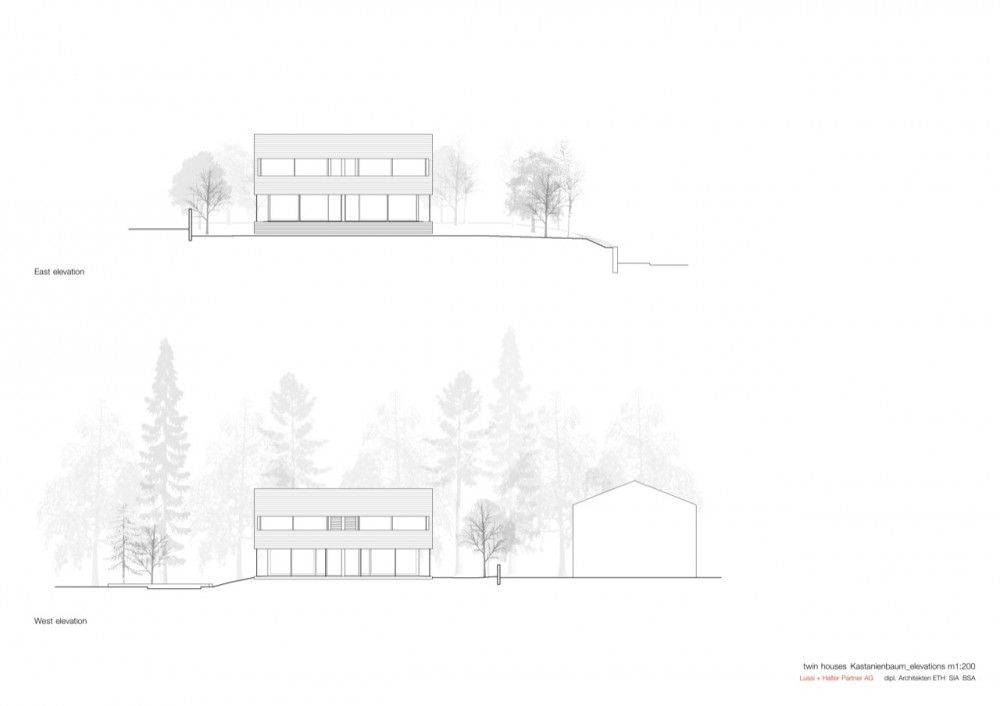 Kastanienbaum Twin Houses / Lussi + Halter