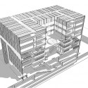Tsinghua Law Library Building Proposal (12) axonometric