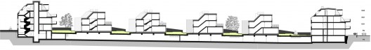Section; 40 x Residing in Aspern, Vienna / SUE Architekten (19)
