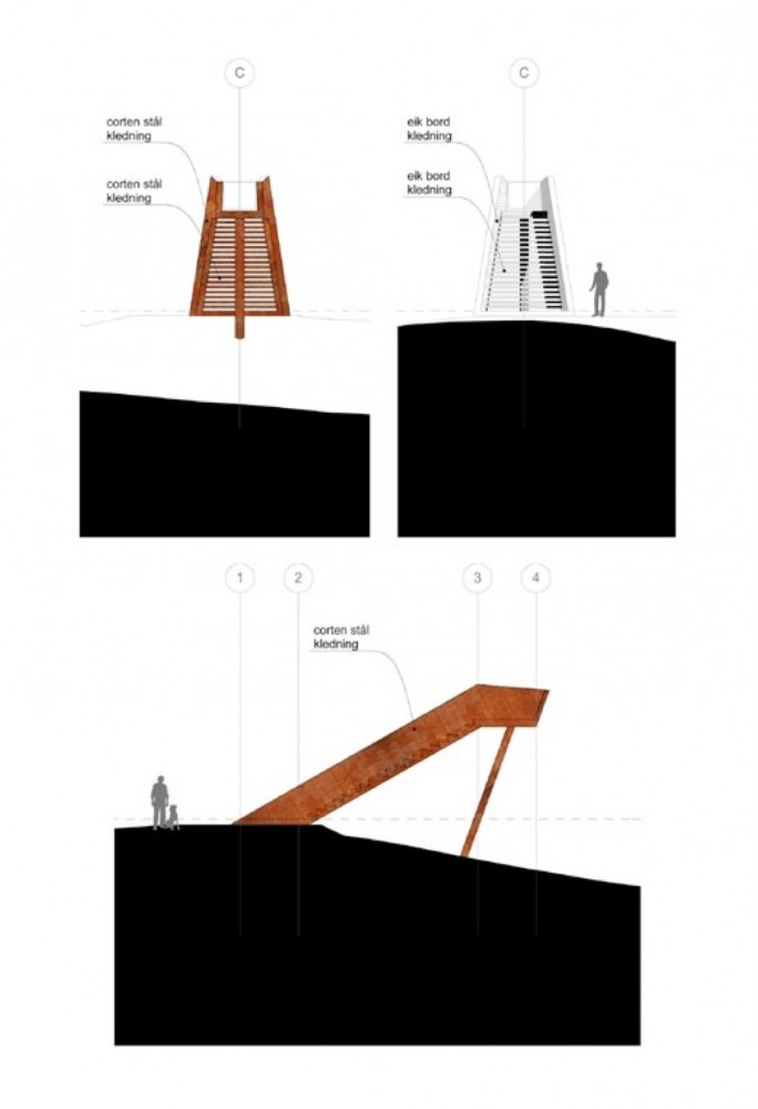Forest Stair in Stokke / Saunders Architecture
