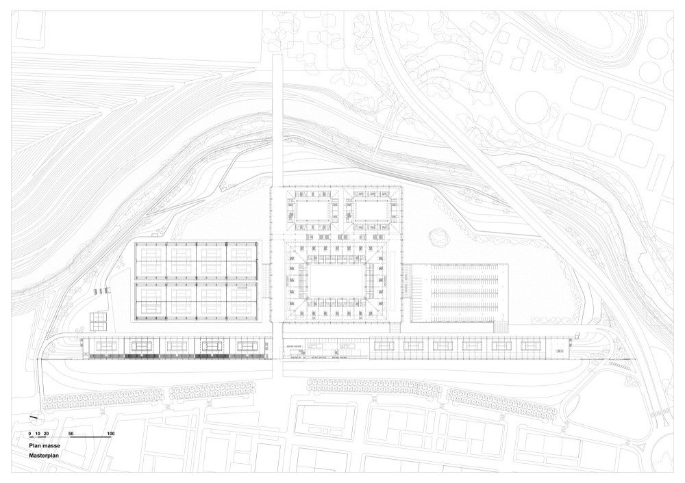 Olympic Tennis Centre / Dominique Perrault Architecture