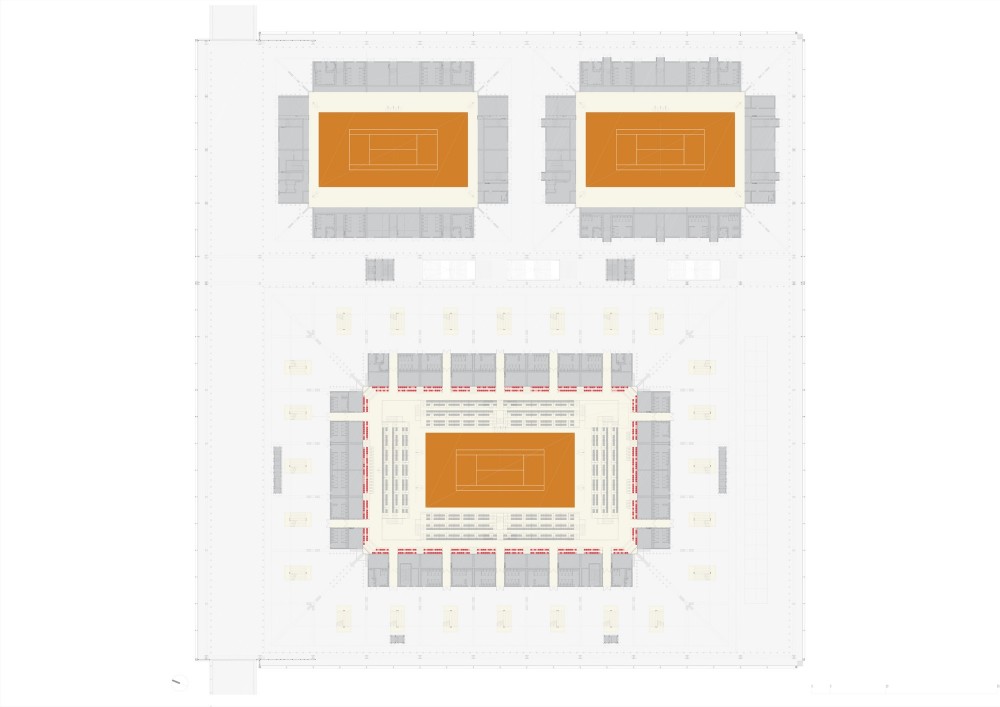 Olympic Tennis Centre / Dominique Perrault Architecture