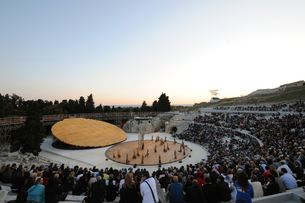 OMA designs stage set for ancient Greek theatre in Syracuse