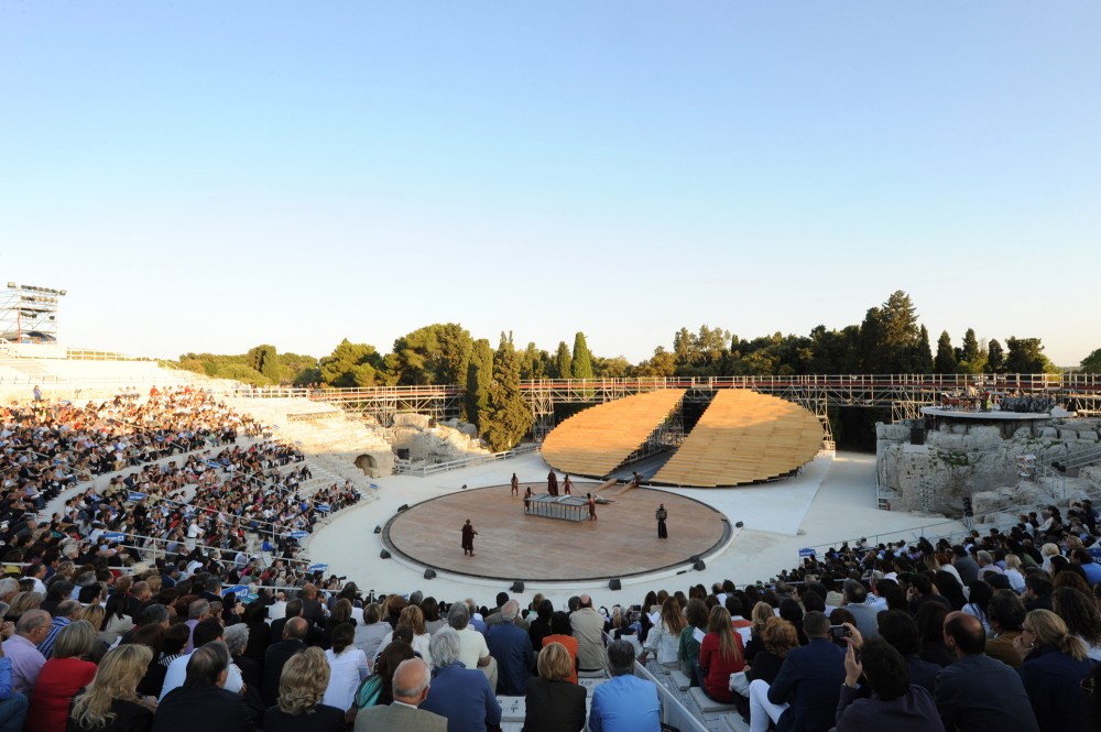 OMA designs stage set for ancient Greek theatre in Syracuse