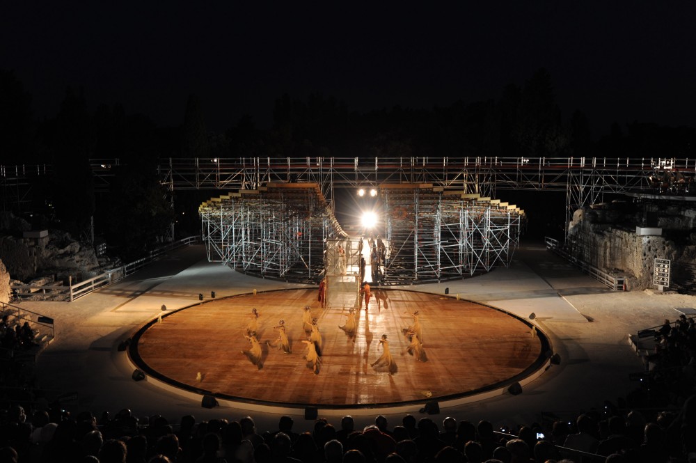 OMA designs stage set for ancient Greek theatre in Syracuse