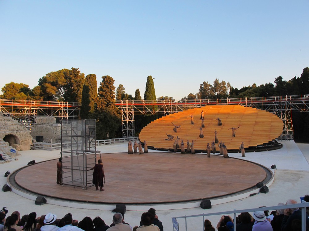 OMA designs stage set for ancient Greek theatre in Syracuse