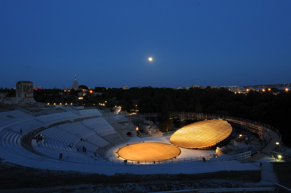 OMA designs stage set for ancient Greek theatre in Syracuse