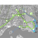 Hunts Point Landing on the South Bronx Greenway / Mathews Nielsen Landscape Architects Hunts Point Landing on the South Bronx Greenway / Mathews Nielsen Landscape Architects South Bronx Greenway Short Term Plan; © Mathews Nielsen Landscape Architects