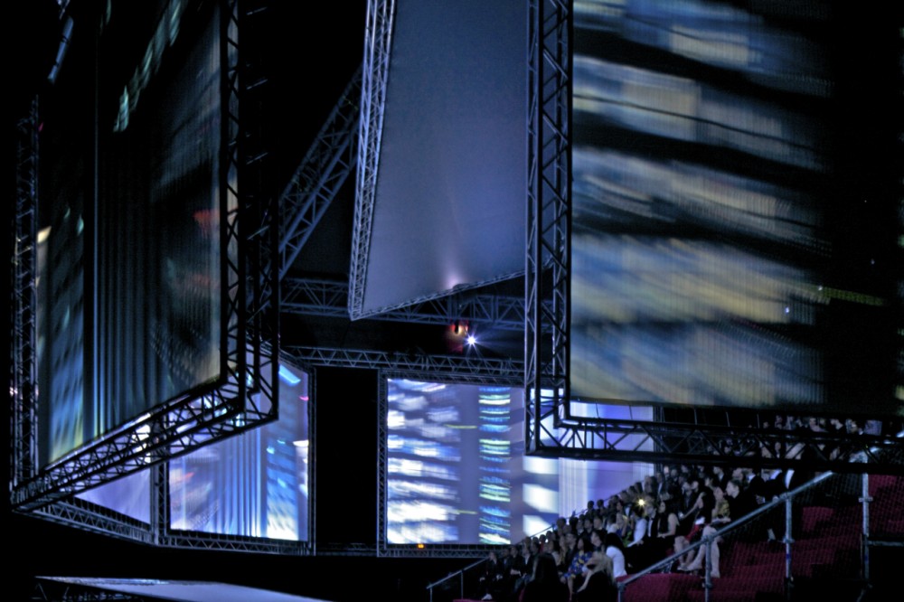 Kanye West’s seven-screen pavilion / OMA