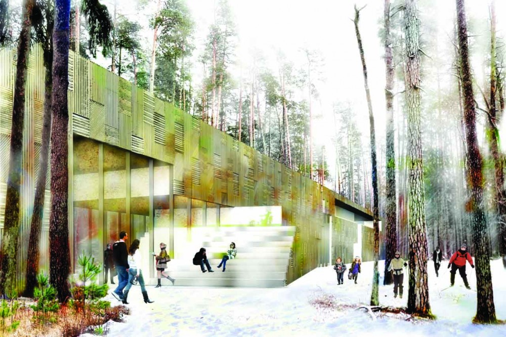 Tervete National Park Information Center / Sampling Architects