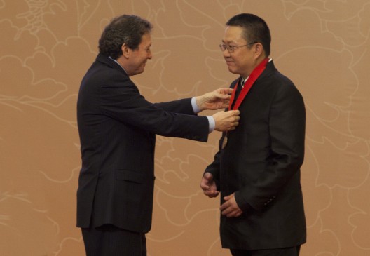 Mr. Thomas J Pritzker and Wang Shu