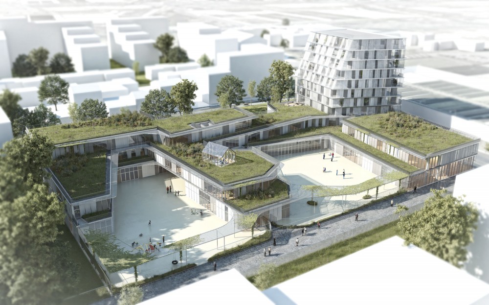 School and Student Residence / Chartier Dalix Architectes