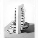 Claude Prouvé’s recently demolished Experimental Building of SIRH (4) Claude Prouvé’s recently demolished Experimental Building of SIRH (4) "Experimental model of the building Ludres." - Maquette de l’immeuble expérimental de Ludres. Archives Modernes de l’Architecture Lorraine, Nancy.