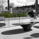 UrbanEdge (5) UrbanEdge (5) Ollie Small Seats, Stella Table, Gus Planters, Jessie Rail, Courtesy of Gustafson Guthrie Nichol and Landscape Forms
