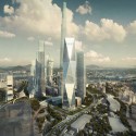 Diagonal Tower / SOM (1) © SOM / Crystal CG