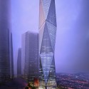 Diagonal Tower / SOM (3) © SOM / Crystal CG