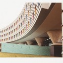 James Stirling, Michael Wilford and Associates. B. Braun Melsungen AG Headquarters and Industrial Complex, Melsungen, Germany, 1993. Giovanni Chiaramonte, photographer. Canadian Centre for Architecture. Gift of Giovanni Chiaramonte, Mirko Zardini, and Giovanna Borasi on the occasion of Phyllis Lambert's 80th birthday © Giovanni Chiaramonte.