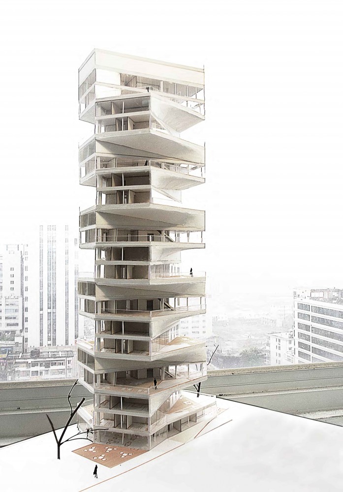 Writhing Tower / LYCS Architecture