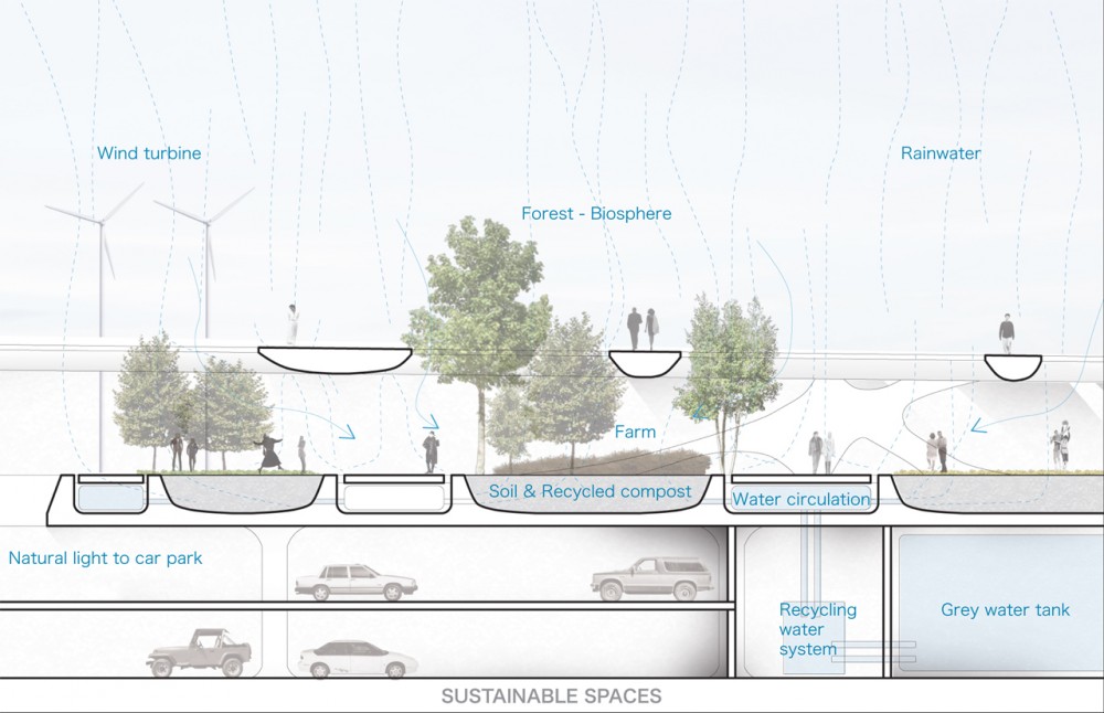 Urban Intervention Seattle Center Competition Proposal / Hoshino Architects
