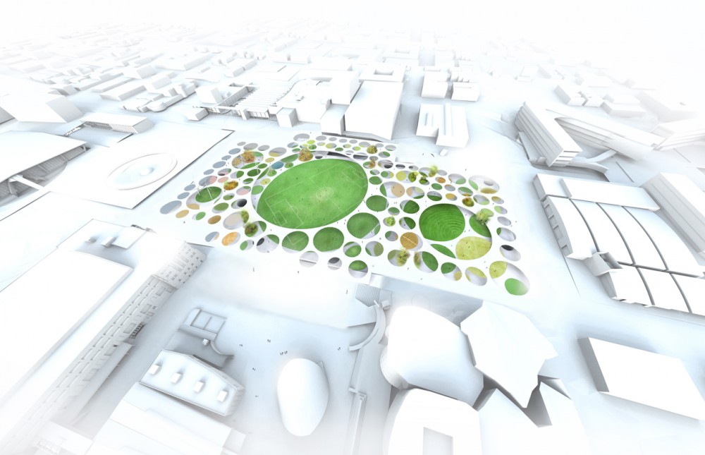 Urban Intervention Seattle Center Competition Proposal / Hoshino Architects