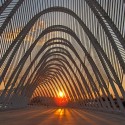 The Olympic Agora, designed by Santiago Calatrava, in Athens. Photo via Flickr User CC John & Mel Kots.