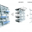 New Korea Hydro Nuclear Power Headquarters (18) New Korea Hydro Nuclear Power Headquarters (18) inner facade diagram