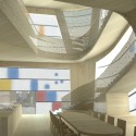 Steven Holl reveals Design Concept for Maggie’s Barts (3) Steven Holl reveals Design Concept for Maggie’s Barts (3) Bamboo Interior - Courtesy of Steven Holl Architects