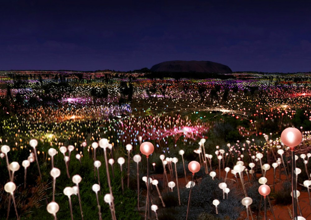 Bruce Munro announces plans for Solar Powered Field of Light at Uluru